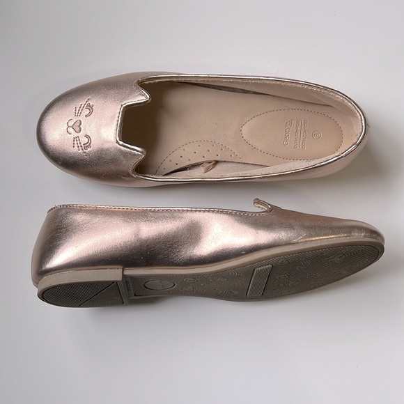 balletcore rose gold kitty flats - Picture 3 of 6